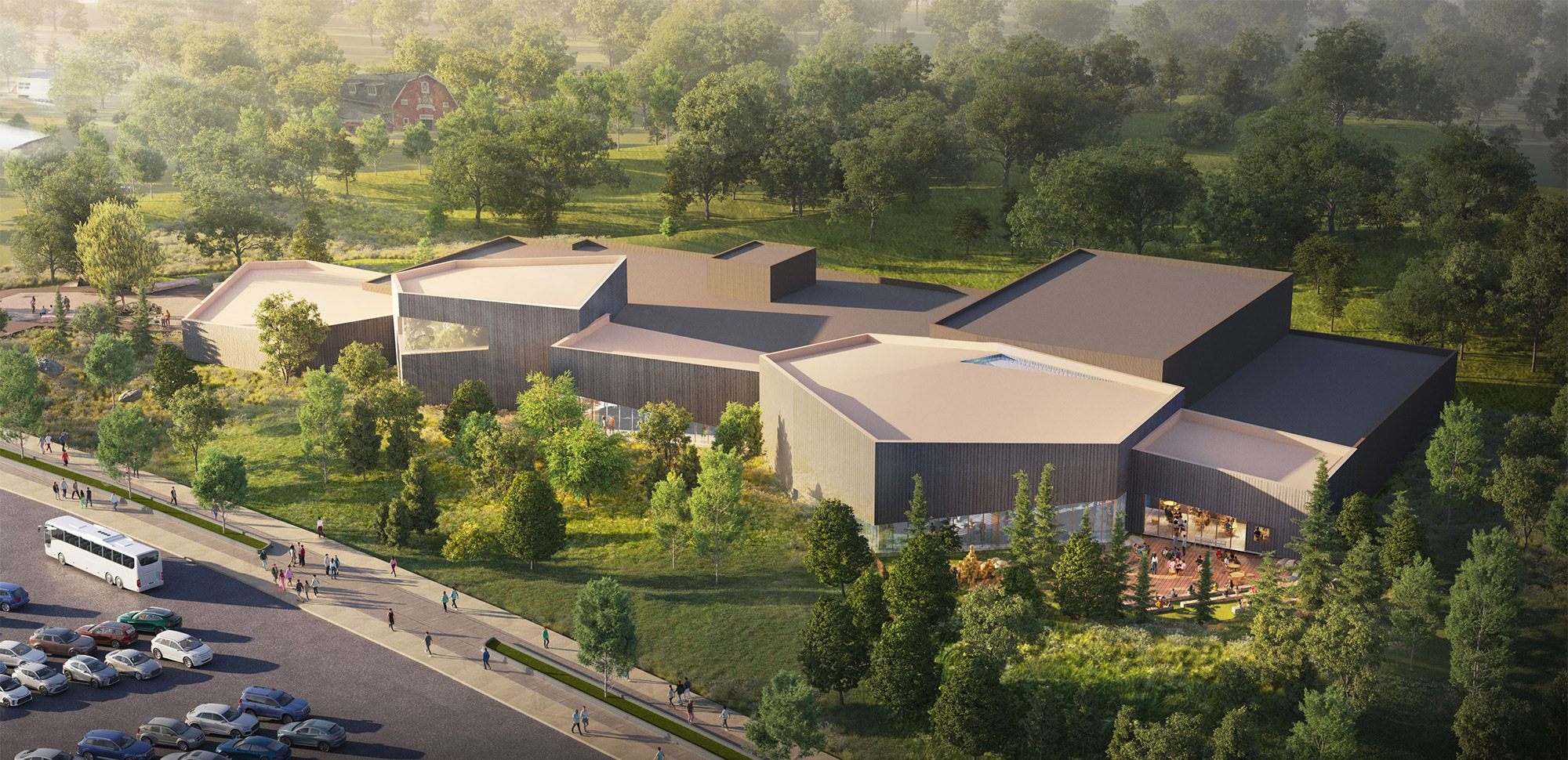 Rendering of aquarium from above
